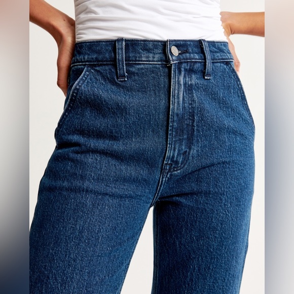 NWT ABERCROMBIE & FITCH mid rise 90s Relaxed JEANS - Picture 7 of 12